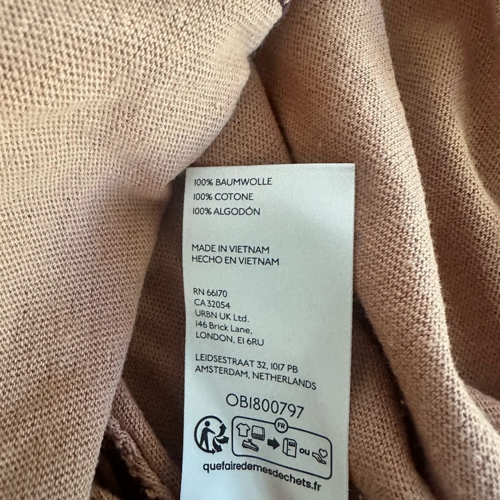 We The Free Caramel Cafe Knit V-Neck Pullover - Picture 4 of 5